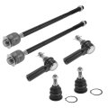 6pcs Front Suspension Kit Inner Outer Tie Rod End Upper Ball Joint For Ram 1500 2009 2010 2011 2012 K80630 Ev800098 Es80574 
