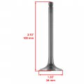 Caltric Exhaust Valve Kit Compatible With Yamaha Kodiak 400 2x4 4x4 2002 2003 2004 2005 2006