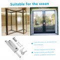 Housoutil Plug Metal Spring Latch Lock Pin Door Flush Bolts Cabinet Revolving Protector Concealed Sliding Bolt Double Zinc