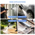 Adjustable Downstream Soft Wash Nozzle 2 In 1 Shooter Tip M5 Long Reach Soap Twist 0 To 60 Degrees Spray Pattern For Pressure