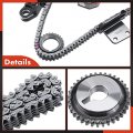 A-premium Set Of 12pcs Engine Timing Chain Kit W Tensioner Guide More Fit Dohc 5cyl 3 5l Compatible With Nissan 350z 03-05