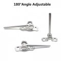 50 Sets Cable Rail Hardware Kit For 1 8 In System T316 Stainless Steel Tensioner And Deck Elbow With Screws Adjustable Angle