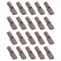 20pcs Shelf Support Pegs 5mm Spoon Shape Pins Metal Holder For Kitchen Cabinet Bookcase Red Bronze 