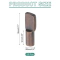 20pcs Shelf Support Pegs 5mm Spoon Shape Pins Metal Holder For Kitchen Cabinet Bookcase Red Bronze