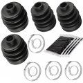 Caltric 2 Rear Axle Inner And Outer Cv Boot Kit Compatible With Kawasaki Brute Force 750 Kvf750 4x4i 2005 2006 2007