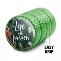 Live With Passion Floral Inspirational Tire Rim Wheel Aluminum Valve Stem Caps