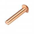 Uxcell 100 Pcs 5 64inch X 25 Round Head Copper Solid Rivet Fasteners 