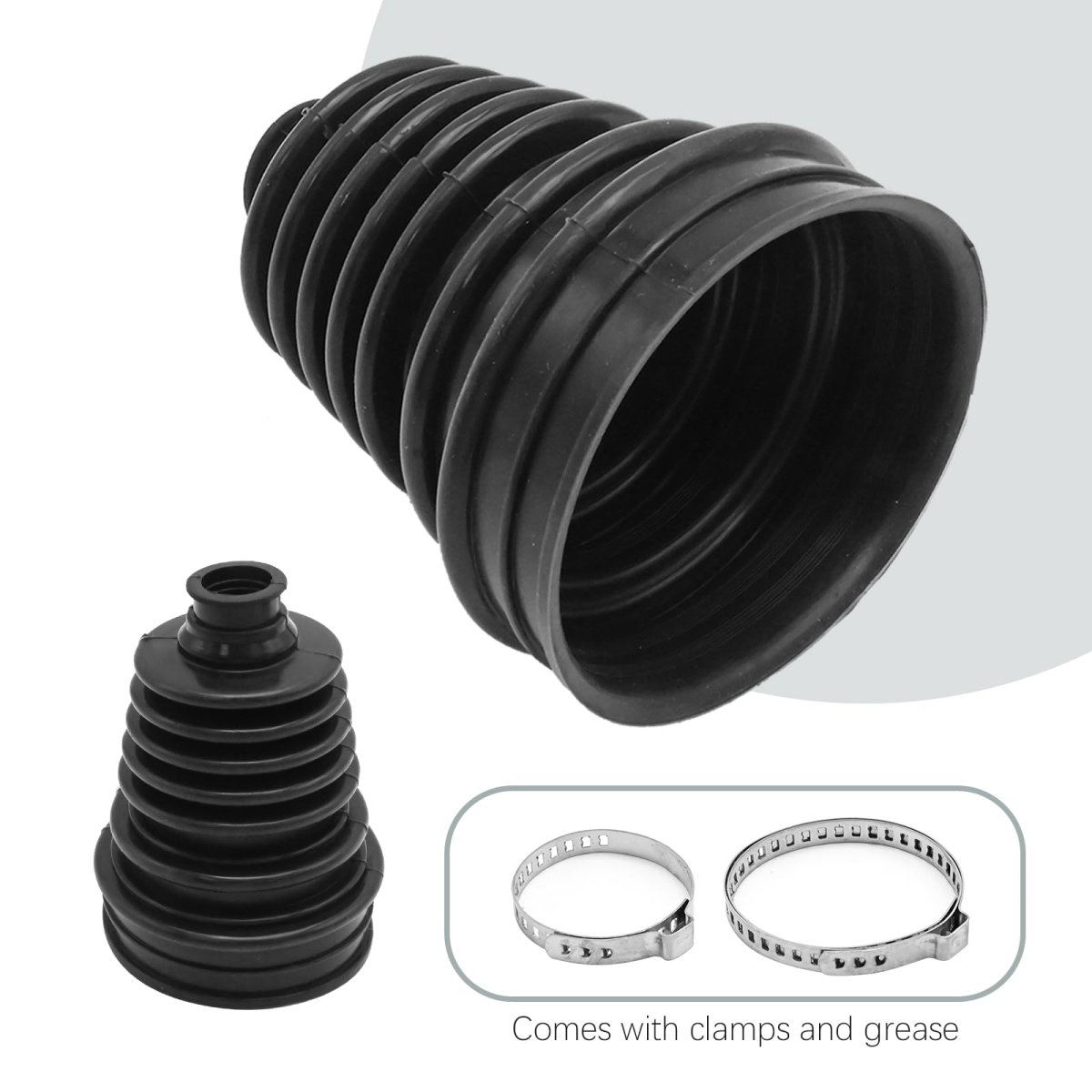 Universal Small Shaft Cv Boot Kit Fb3000 Joint Installation With Clamps For Axle Size 19 Mm To 24