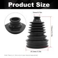 Universal Small Shaft Cv Boot Kit Fb3000 Joint Installation With Clamps For Axle Size 19 Mm To 24