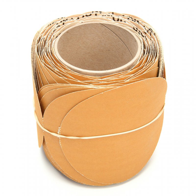 Stikit Paper Disc Roll 363i 5 In Aluminum Oxide Abrasive Discs Nh 180 Grit F Weight Psa Attachment Gold Round Coated Cutting