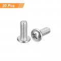 Uxcell 10-32x1 2 Pan Head Machine Screws 304 Stainless Steel 18-8 Screw Phillips Drive Fully Threaded Bright Finish Pack Of 20