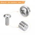 Uxcell 10-32x1 2 Pan Head Machine Screws 304 Stainless Steel 18-8 Screw Phillips Drive Fully Threaded Bright Finish Pack Of 20