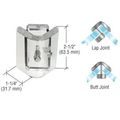 Crl Clear Acrylic 90 Degree Angle Mall Glass Clamp 