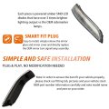 Adiil 2pcs Led Dynamic Sequential Signal Side Mirror Lights For 2008-2013 Honda Accord 06-09 Acura Rl Clear Lens Amber Front