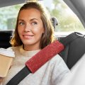 Odawa Fire Brick Car Seat Strap Covers 2 Pack Belt Padding Shoulder Protector To Release Stress Your Neck And For Safety