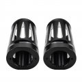 Hdbubalus Cnc Cut Fork Boot Slider Cover Cow Bells Fit For Touring Road Tri Glide 2014-2020 Black