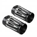 Hdbubalus Cnc Cut Fork Boot Slider Cover Cow Bells Fit For Touring Road Tri Glide 2014-2020 Black