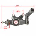 Caltric Front Left And Right Wheel Knuckle Compatible With Yamaha Rhino 700 Yxr700f 4x4 2008 2009 2010-2013
