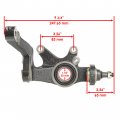 Caltric Front Left And Right Wheel Knuckle Compatible With Yamaha Rhino 700 Yxr700f 4x4 2008 2009 2010-2013