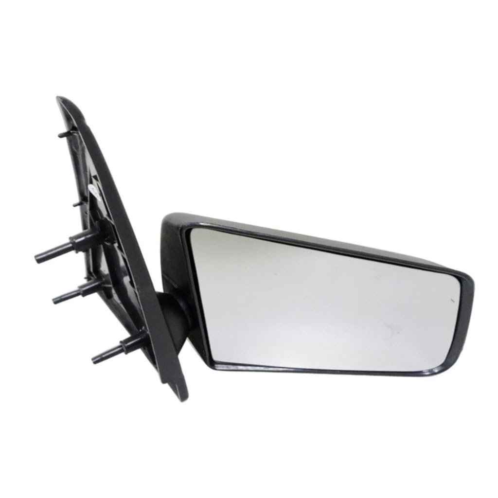 Side View Mirror For Chevy S10 1996 1997 1998 Passenger Black Housing Manual Adjustment Convex Clear Glass Door Mount Plastic
