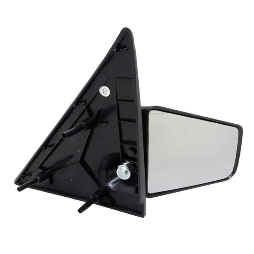 Side View Mirror For Chevy S10 1996 1997 1998 Passenger Black Housing Manual Adjustment Convex Clear Glass Door Mount Plastic