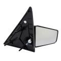 Side View Mirror For Chevy S10 1996 1997 1998 Passenger Black Housing Manual Adjustment Convex Clear Glass Door Mount Plastic