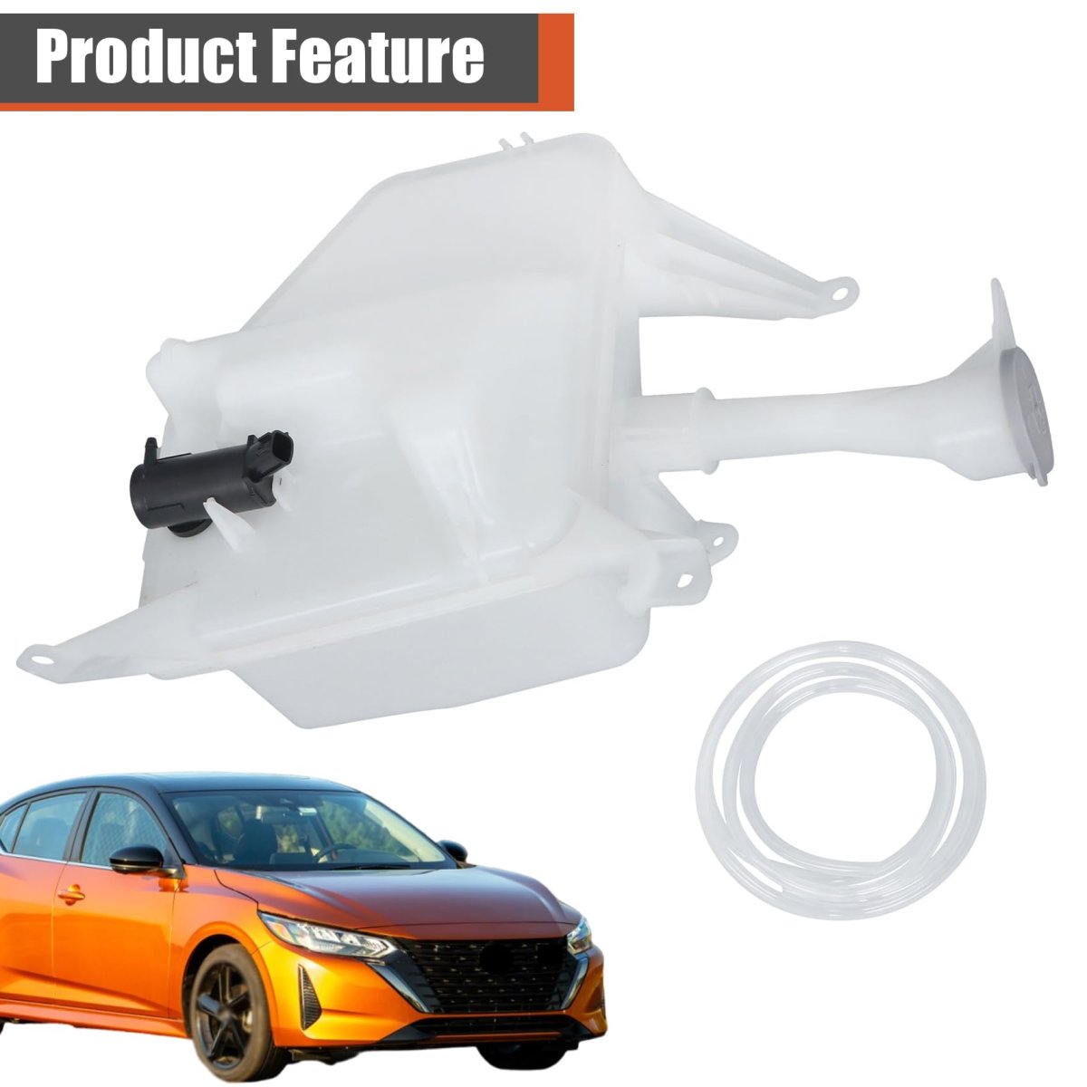 Plastic Windshield Washer Fluid Reservoir Tank Replacement For Sentra 2020-2024 28910-6lb0a