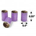 T-rex And Raptors Dinosaurs Valve Stem Caps For Tire Rim Wheel Aluminum Purple