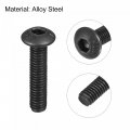 Uxcell M3x14mm Hex Socket Button Head Cap Bolts Screws Alloy Steel 100pcs