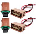 2pcs Turn Signal Lamp Socket Connector Kit For Jeep Grand Cherokee 2011-2021 3 0l 6l 5 7l 6 4l 68289234af Headlights Front 