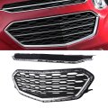 Keenso Front Bumper Mesh Grill Set 23370469 Radiator For Equinox 2016-2017