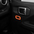 Door Lock Switch Button Trim Cover For Jeep Wrangler Jl Jlu 2018 2022 And Jt Gladiator 2020 Orange Abs Interior Accessories 