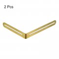 Uxcell Adjustable Corner Code 2pcs 165x200mm Stainless Steel 90-degree L-shape Brace For Fixed Furniture Shelf Bed Table