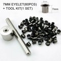 60x Rivets Holster Belt Clip Fix Knife Case Tool Set Kit For Kydex Sheath Eyelet