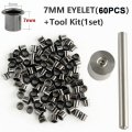 60x Rivets Holster Belt Clip Fix Knife Case Tool Set Kit For Kydex Sheath Eyelet