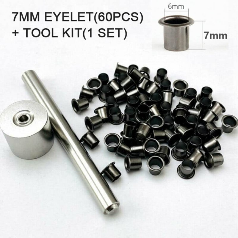 60x Rivets Holster Belt Clip Fix Knife Case Tool Set Kit For Kydex Sheath Eyelet