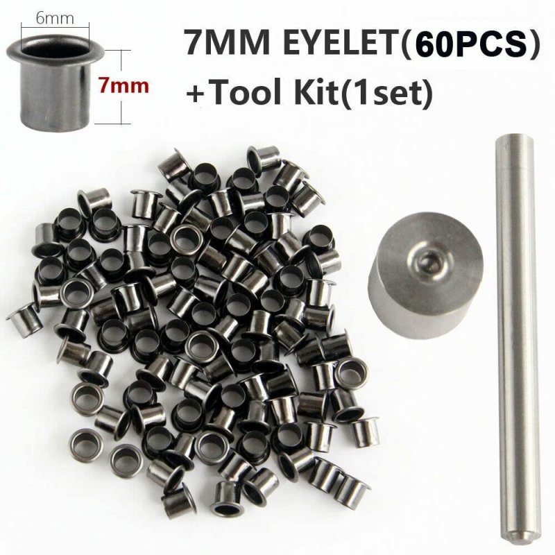 60x Rivets Holster Belt Clip Fix Knife Case Tool Set Kit For Kydex Sheath Eyelet