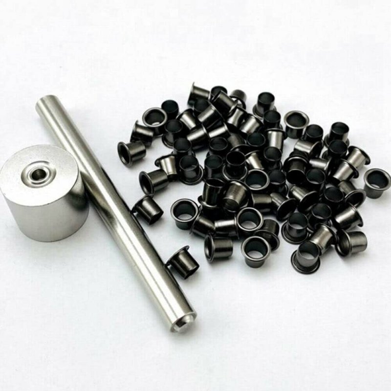 60x Rivets Holster Belt Clip Fix Knife Case Tool Set Kit For Kydex Sheath Eyelet