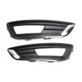 Fog Light Bezel Pair For Ford Focus 2015 2016 2017 2018 Titanium Model Front Driver And Passenger Side With Chrome Trim 