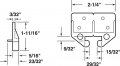 Prime-line R 7084 Drawer Track Guides For 1 4 In By 7 8 2 Pack