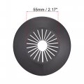 Uxcell Pipe Cover Decoration 30mm-50mm Pp Plastic Escutcheon Water Drain Line Black 8pcs