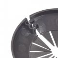 Pipe Cover Decoration 30mm-50mm Pp Plastic Escutcheon Water Drain Line Black 8pcs