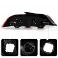 Red Lens Premium Led Tail Light Housing Lamp Assembly For 2002-2004 Acura Rsx Driver And Passenger Side Replacement