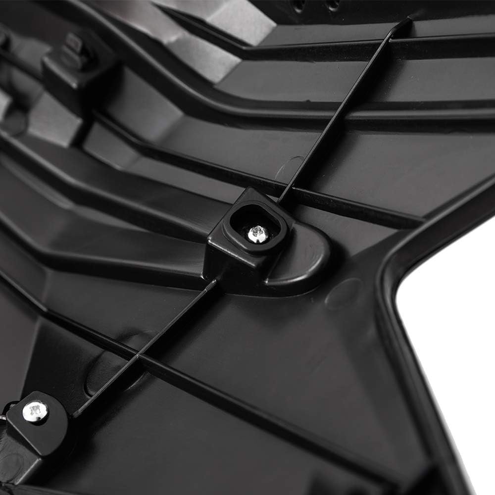Front Upper Grille For Honda Hrv 2016 2017 2018 Full Black And Chrome Replacement Radiator Grill
