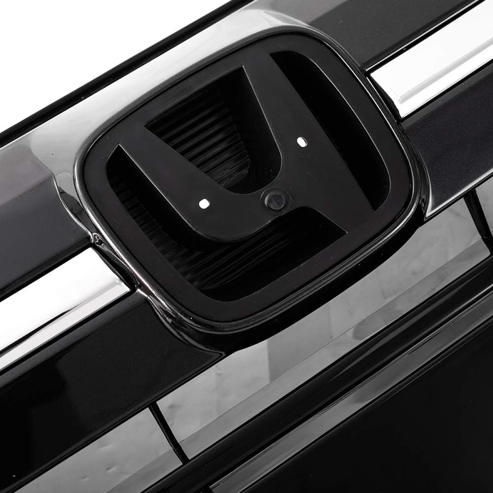 Front Upper Grille For Honda Hrv 2016 2017 2018 Full Black And Chrome Replacement Radiator Grill