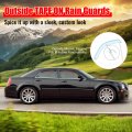 Ikon Motorsports Tape On Window Visors For 2024-2026 Chevrolet Blazer Ev Mugen Style Acrylic Somke Rain Guards Side Wind