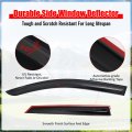 Ikon Motorsports Tape On Window Visors For 2024-2026 Chevrolet Blazer Ev Mugen Style Acrylic Somke Rain Guards Side Wind