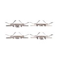 Disc Brake Hardware Set For Chevy Corvette 2006 To 2013 Front Position Standard Style Black Replacement Part 