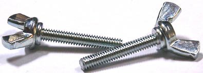10-24 X 3 8 Type A Cold Forged Wing Screws Steel Zinc 200 Pc Carton