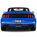 Ipick Image Made For Ford Mustang In Blue Black Real 3k Carbon Fiber Glossy Finish License Plate Frame